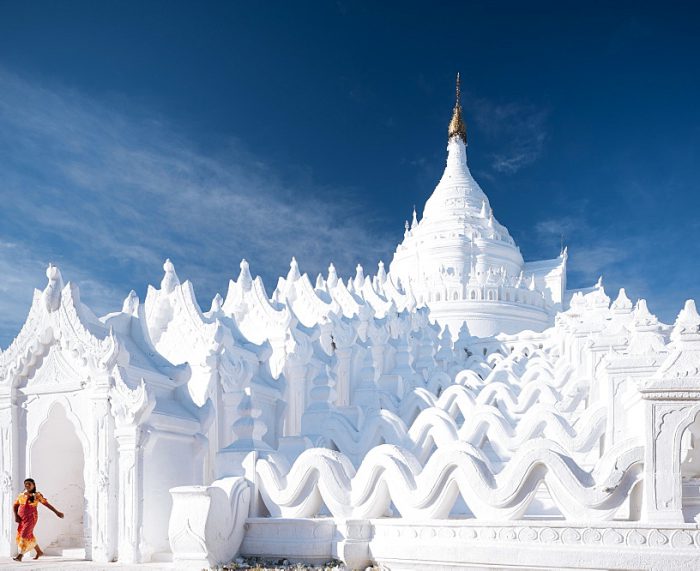 Exterior of Hsinbyume Paya, Mingun, Mandalay Region, Myanmar